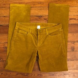 Dark mustard cords JCrew
